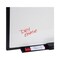 Universal 36 in. x 24 in. Design Series Deluxe Dry Erase Board - White Surface, Black Anodized Aluminum Frame